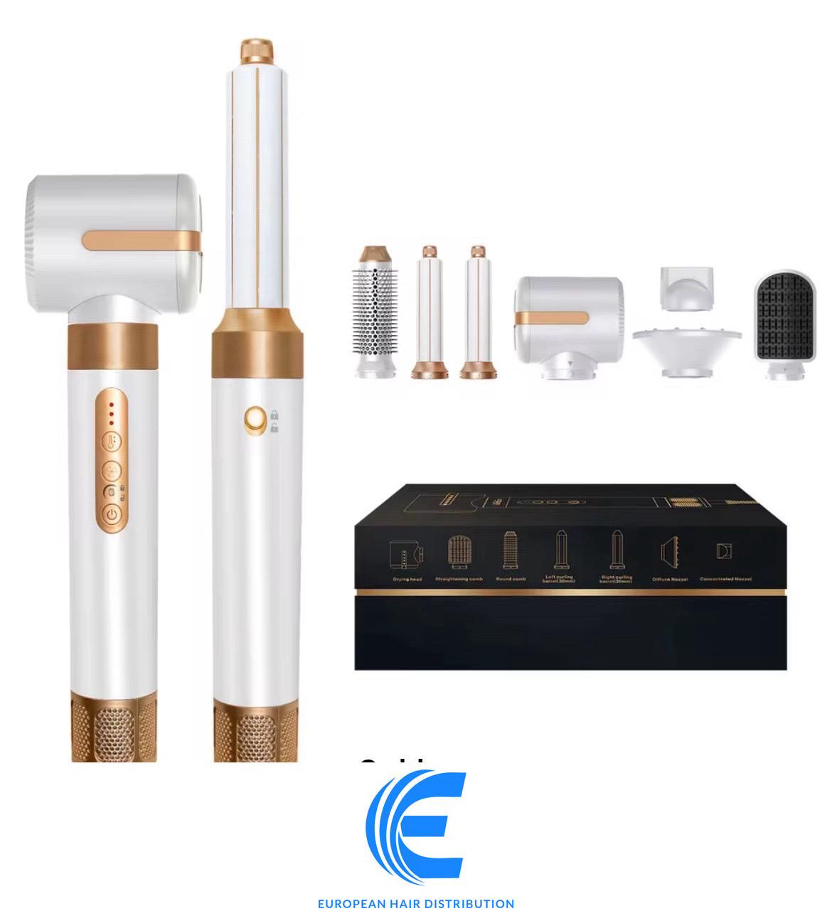 Kit Coiffure Multifonctions 7 en 1 – Sèche, Lisse & Boucle