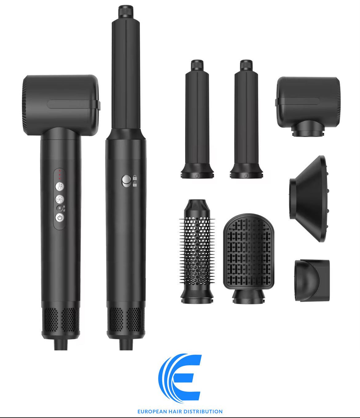 Kit Coiffure Multifonctions 7 en 1 – Sèche, Lisse & Boucle