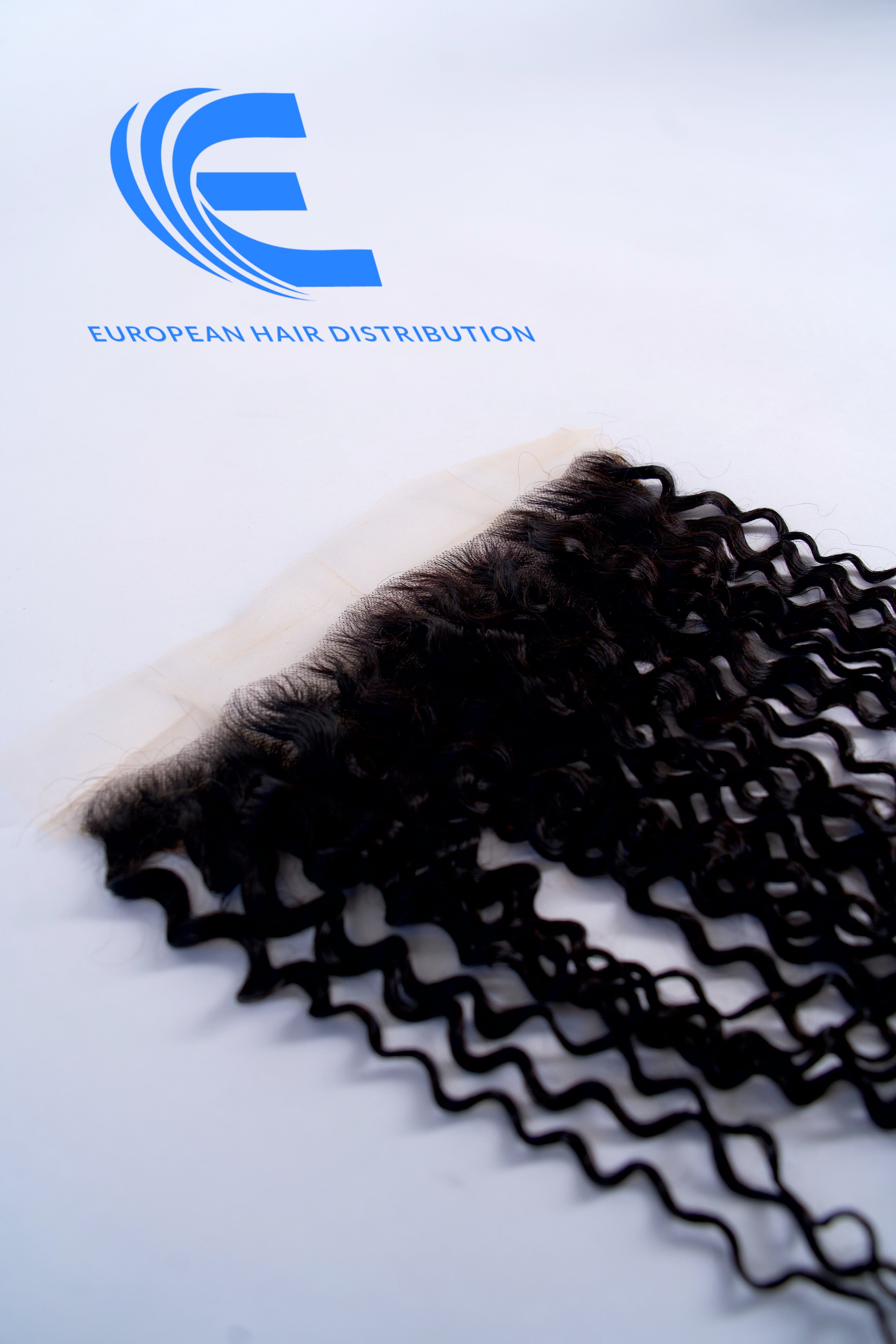 Fermeture Virgin hair curly black