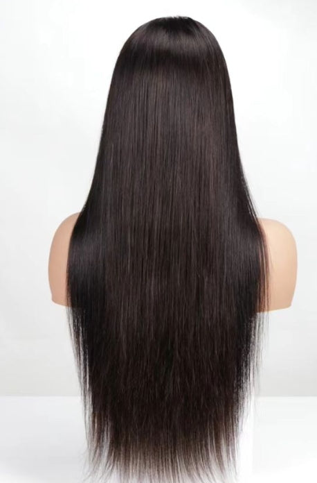 Top Virgin Hair Straight Black Wig