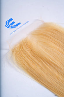 Einzelner Haarspender, HD-Spitzenfront, glatt, blond